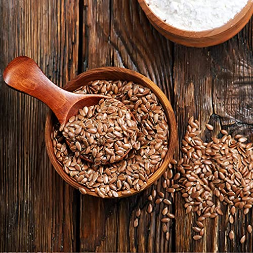 Image of NutriOrganics Flax Seeds 1kg - Raw Unroasted Flaxseed Alsi Seeds for Eating Weight Loss Hair Growth, Diet Snack food