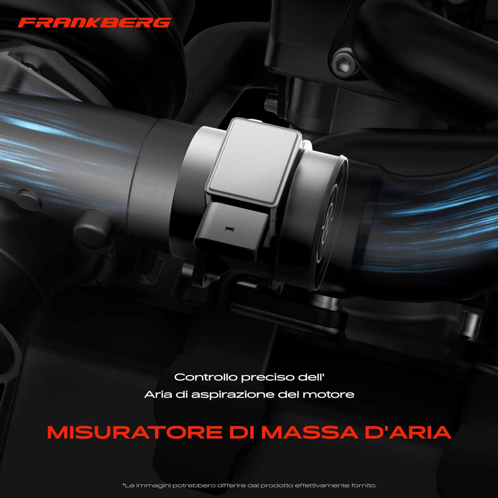 Frankberg Sensore aria aspirazione 5 poli Compatibile A.u.r.i.s Station Wagon E18 Yari.s P13 P9 Outlandel III GFW G.GW ZJ ZK ZL R.A.V 4 IV A4 22204-0T030