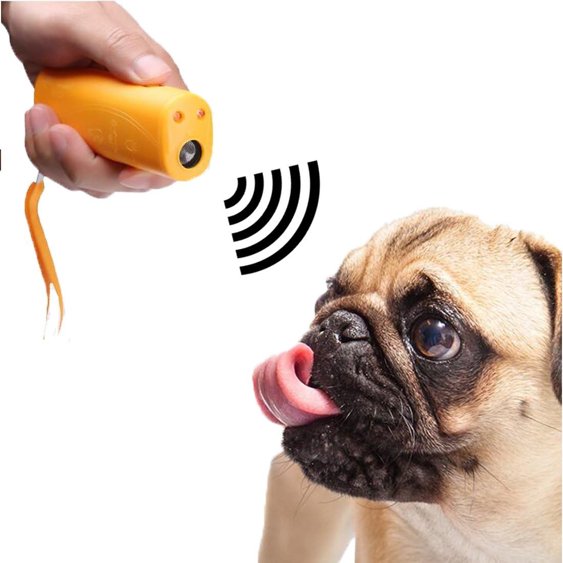 AFUT Anti Barking Dog Training Device Ultrasonic 3 in 1 Stop Barking Handheld Tool With LED