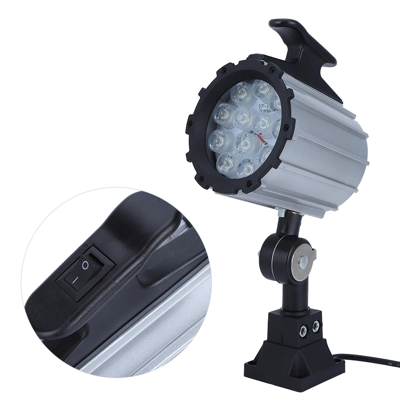 TOPINCN LED-Arbeitsleuchte, Wasserdicht, 12 W, 24 V, CNC-Maschine, 12 LED-Lampen für Industriewerkzeuge, Explosionsgeschützt und Wasserdicht für Alle Standorte der Maschine