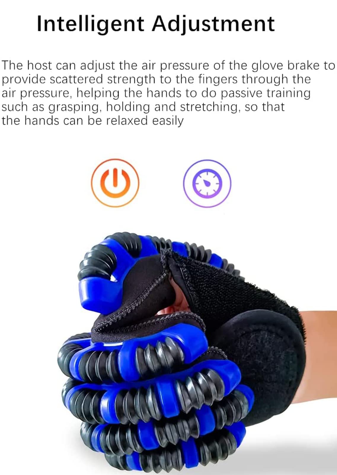 Guantes De Robot De Rehabilitación De Manos, Dispositivo De Entrenamiento De Dedos Eléctrico, Rehabilitación De Guantes De Espejo, para Pacientes con Hemiplejía por Accidente Cerebrovascular