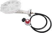 GasOne Banjo 10-Inch High Pressure Propane Burner with 0-20 PSI Regulator & Hose - 200,000 BTU Heavy Duty for Boiling & Brewing