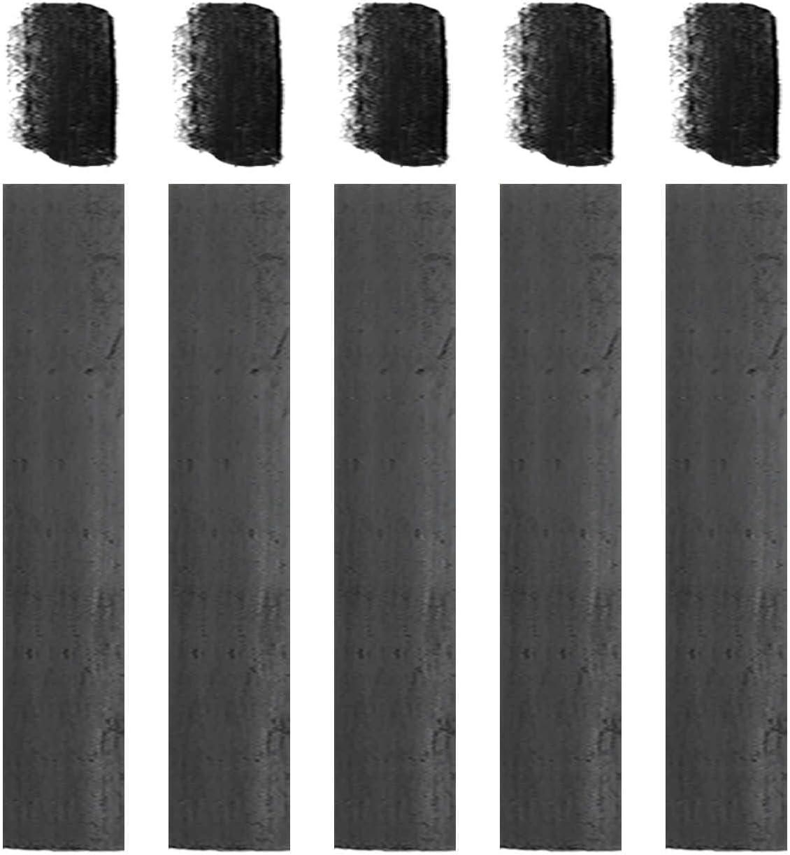 MECCANIXITY Willow Charcoal Sticks, 20-24mm Willow Charcoal Pencils Soft Sketch Vine Art Supplies Set for Drawing Sketching Shading Painting Artists Beginners (Black, Pack of 5)