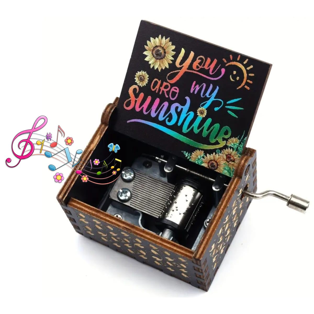 Store2508 Wooden Vintage Hand Cranked Music Box – You are My Sunshine (B0DCJQ3L4P) Amazon Price History, Amazon Price Tracker