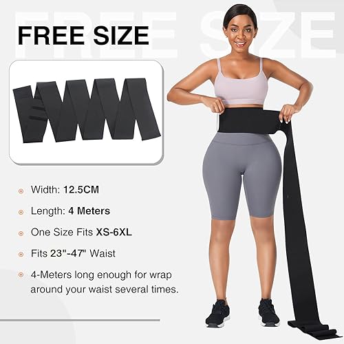 Vista 2 de FeelinGirl Waist Trainer Wrap for Women Tummy Control Waist Shaper with Loop