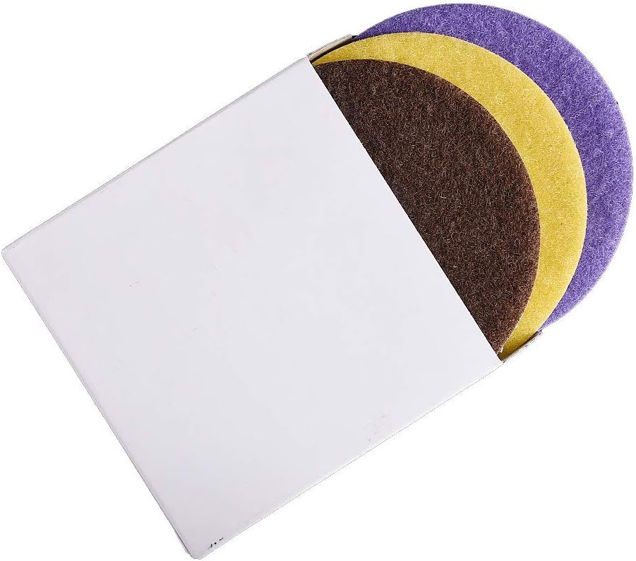 GoYonder 4 Inch Wet or Dry Diamond Polishing Pads Set of 3pcs, Stone Granite Polish Pad Kit 50-6000 Grit Polishing Pad for Grinder, Polisher, Drill, 105mm Marble Polishing Pad in 3 Steps