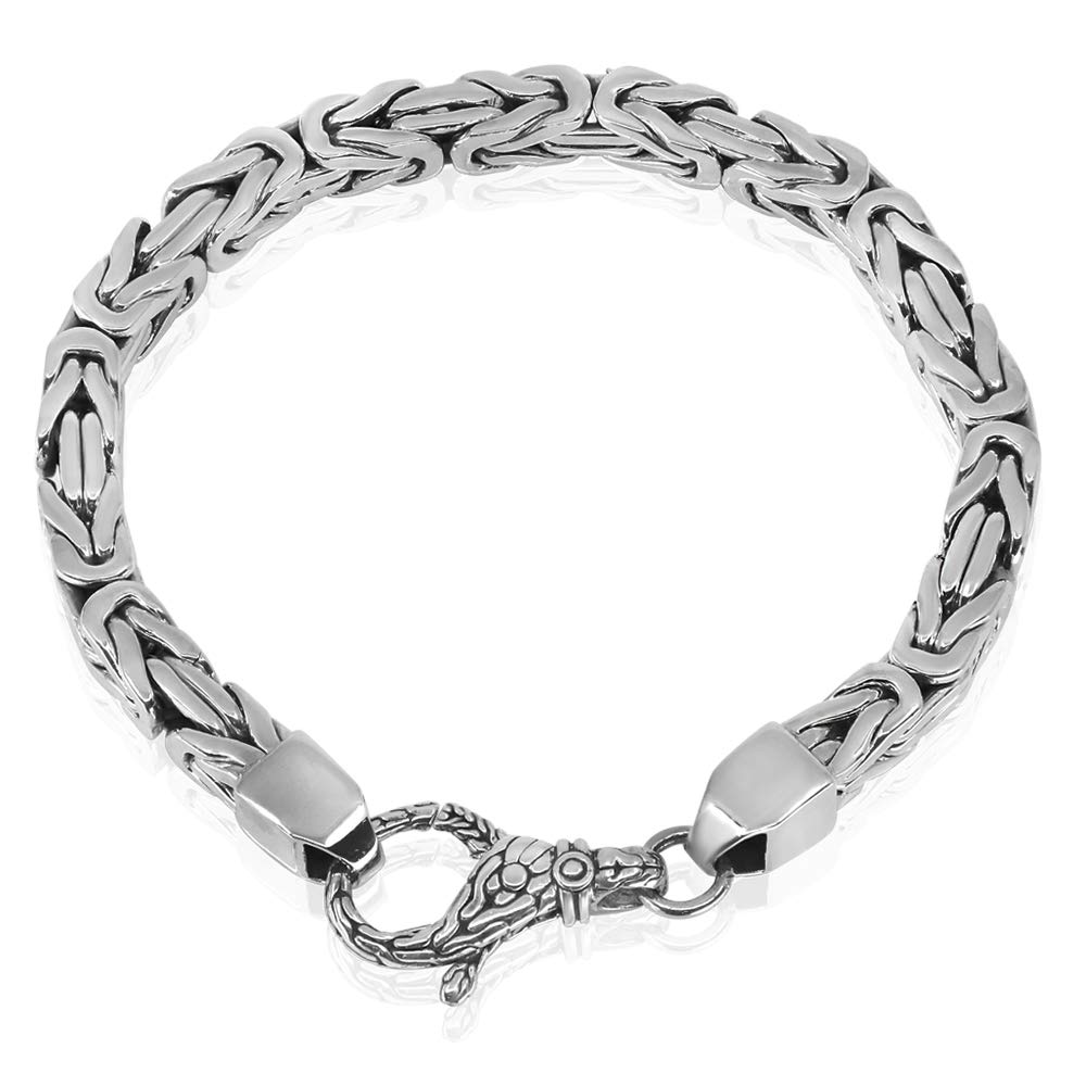 Silver 925 Men's Bracelet Rank AB 20cm Silver 925 Men's Bracelet