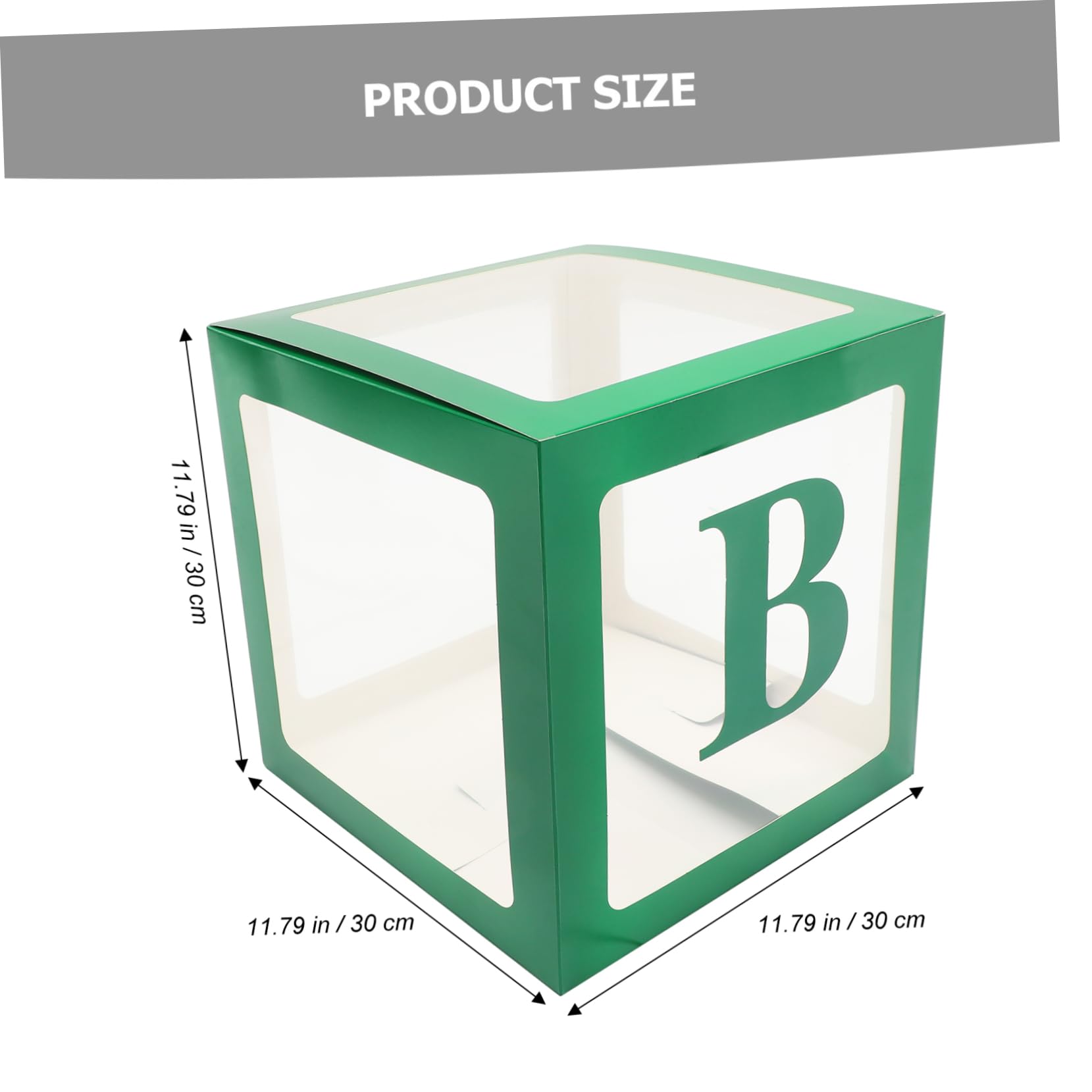 Ciieeo Durchsichtige Geschenkboxen für Babyparty mit Babyboxen aus Papier Wiederverwendbar und Einfache Installation für Shower und Gender Reveal Dekoration