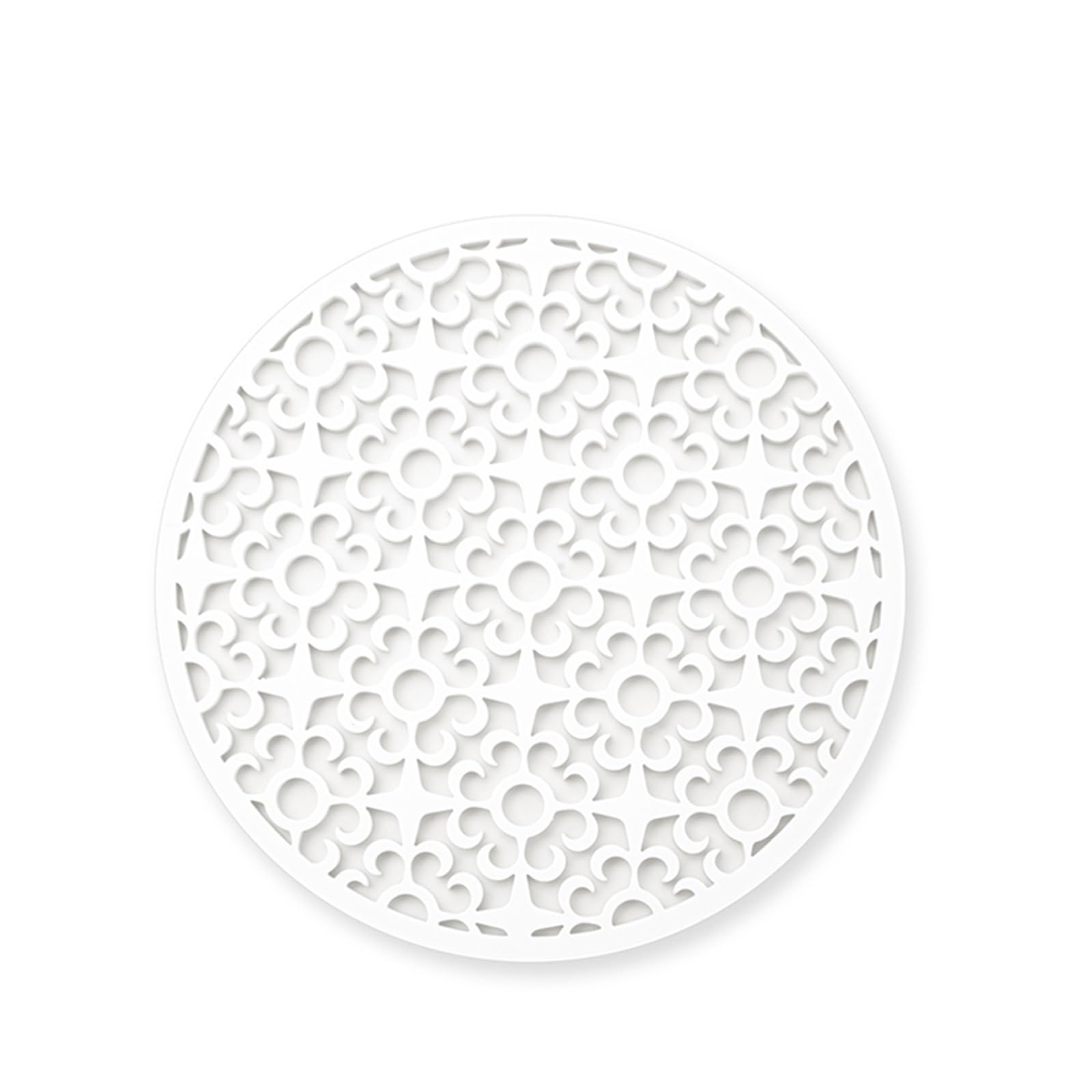 10Pcs 10cm Silicone Coaster Round Heat Resistant Rubber Tea Cup Retro Style Drink Coffee Mug Glass Beverage Holder Pad for Cap(Color5)