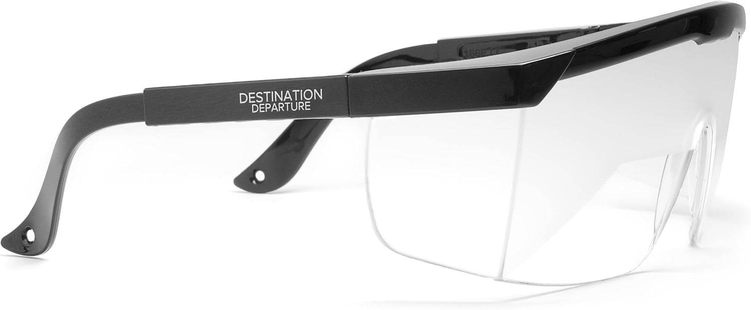 Foggles Aviation IFR Training Flight Glasses - Pilot View Limiting Goggles | Polycarbonate IFR foggles with adjustable fit, frosted lenses, neck strap and hard case for realistic aviation training