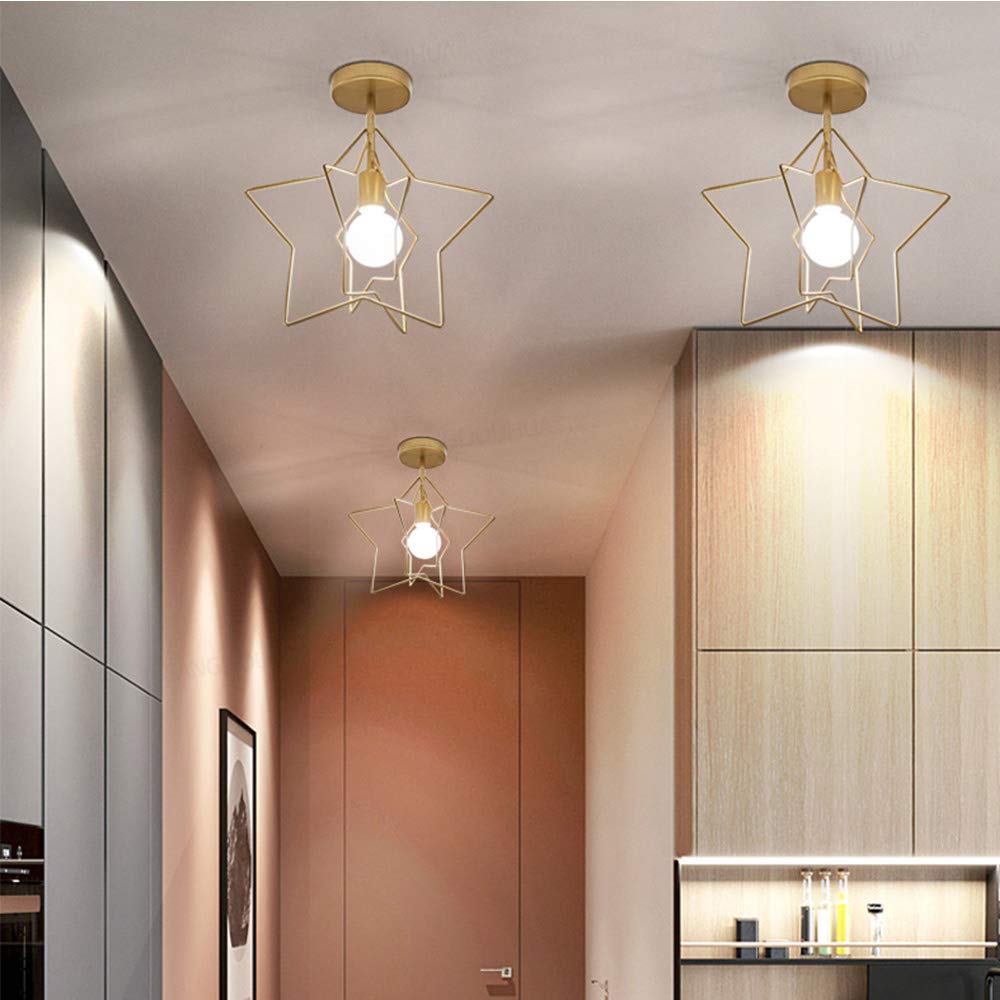 Mengjay Moderne Plafonnier LED en Métal - Lampe Décorative Pour Salon, Couloir, Bar, Cuisine, Salle à Manger, Chambre d'Enfants