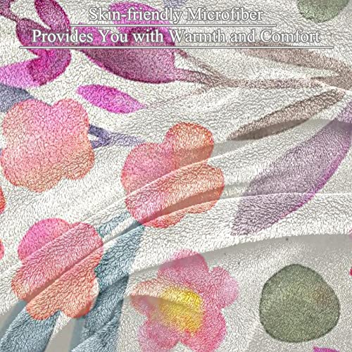Couvertures polaires fleurs pour soirées cocooning sur canapé