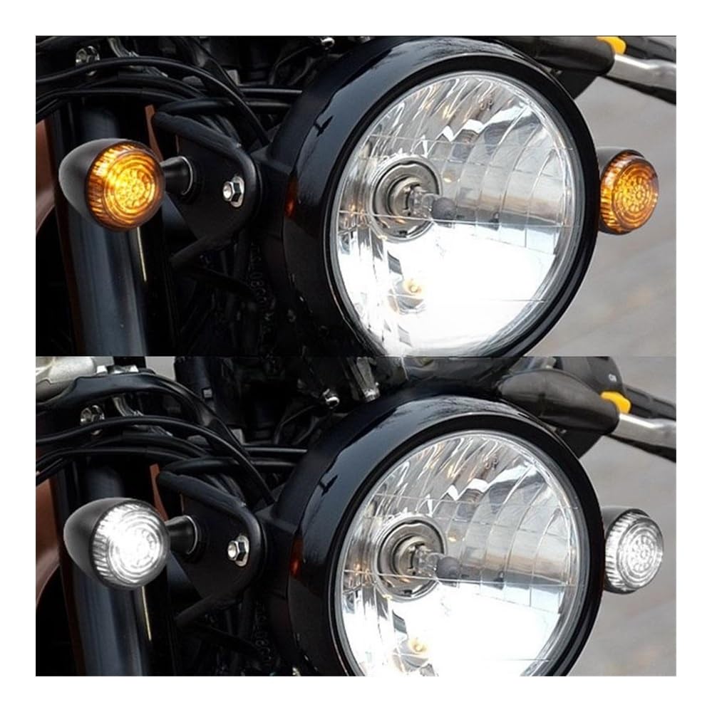 Intermitentes Luz LED De Intermitentes para Motocicleta M10, Luces Intermitentes Ámbar, Luz Trasera De Freno DRL para Cafe Racer