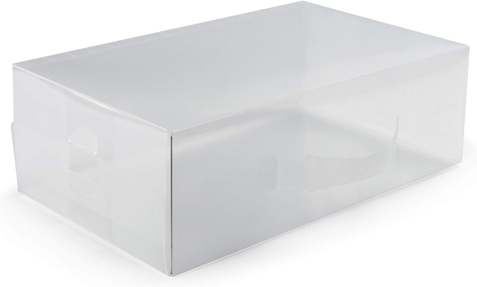 COMPACTOR Large Transparent Shoe Storage Box with Handle, Foldable, Polypropylene, Transparent, Article RAN5962
