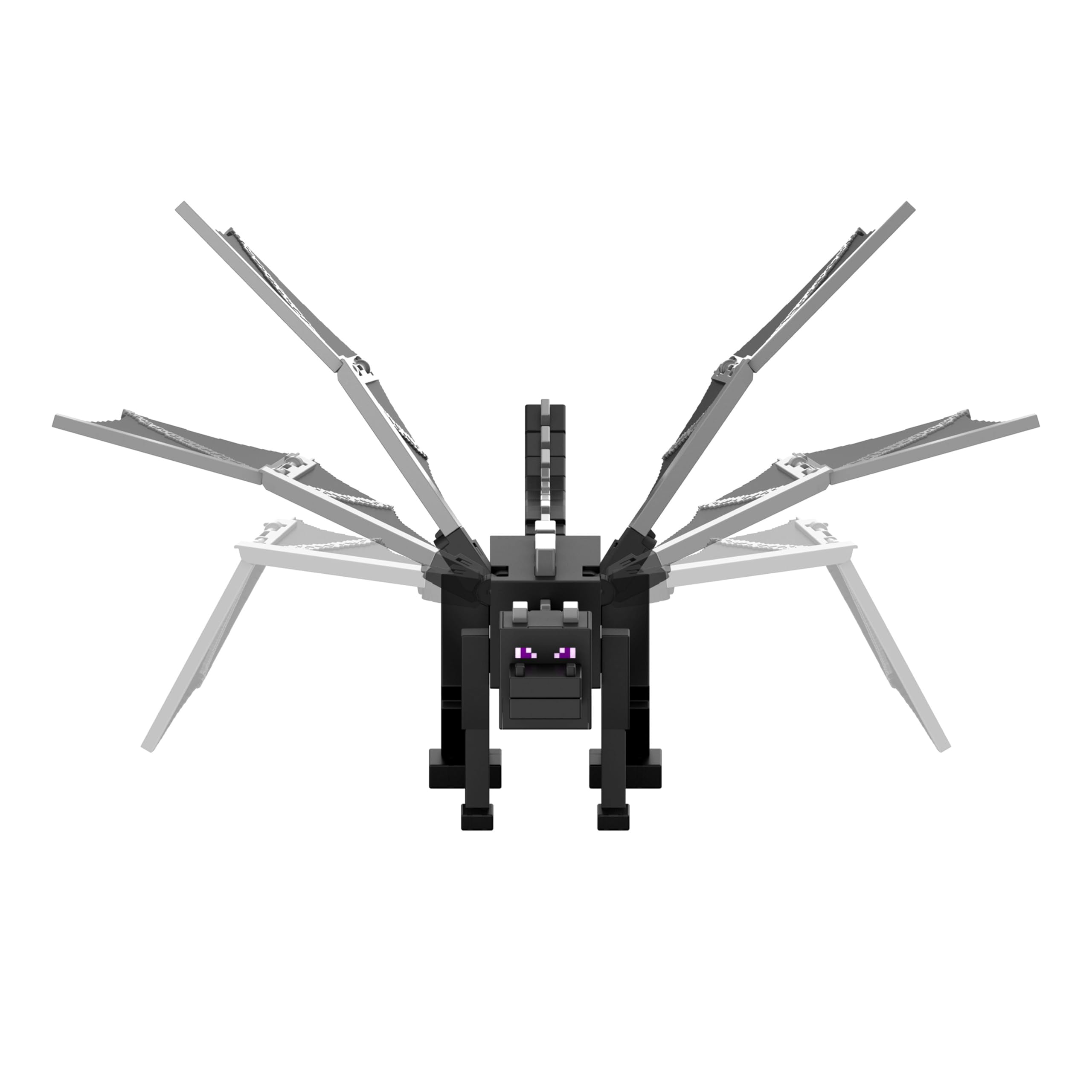 Mattel Minecraft Drachenatem Enderdrache-Actionfigur mit 10 Scheiben, riesiges Spielzeug mit ca. 55 cm Länge und ca. 51 cm Flügelspannweite, mit beweglichen Flügeln und Starter, JKC13 | 10 Scheiben, riesiges Spielzeug mit 54,9 cm Länge, 50,8 cm Spannweite