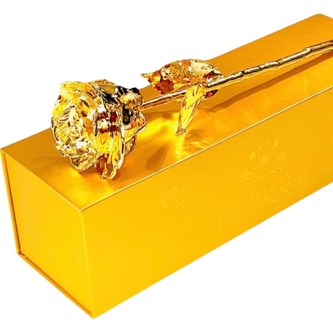 Rose In Gold The 24K Rose, 100% Real Rose 24K Gold Plated. Handmade in Small batches ...