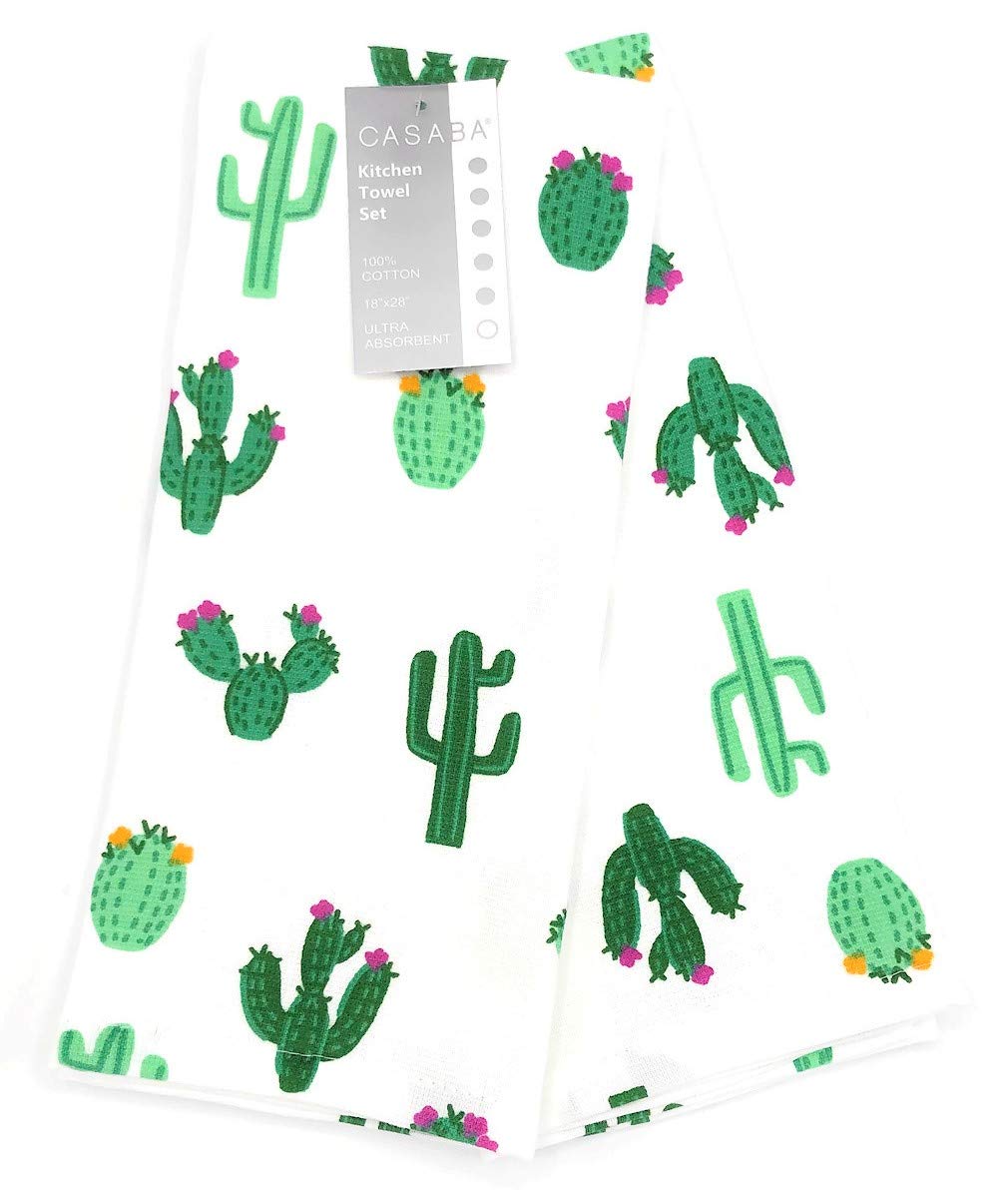 Casaba Desert Blooming Cactus Soft Absorbent Kitchen Towel