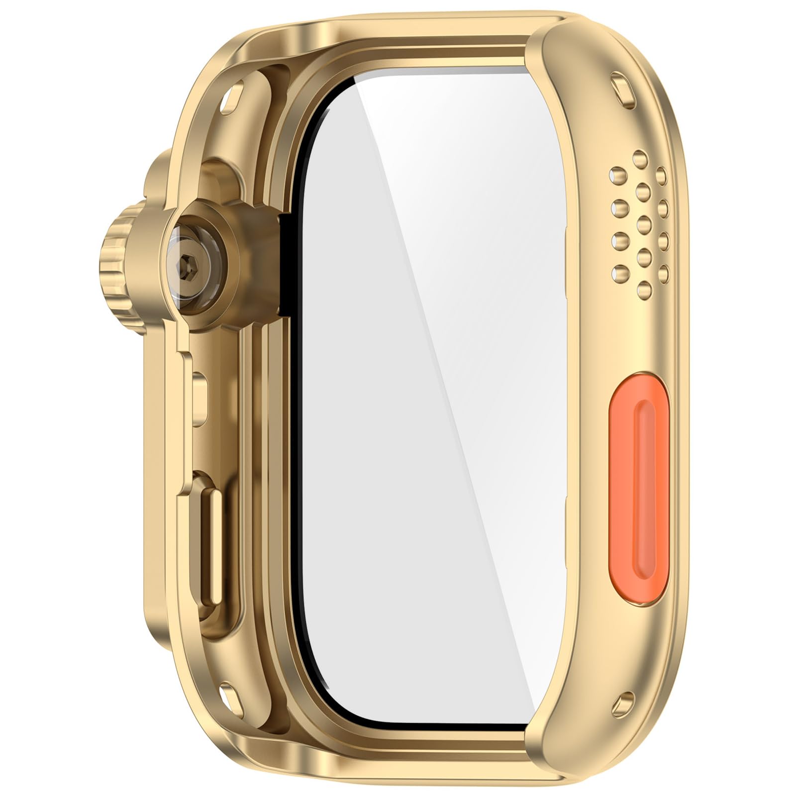 Xjdzineq Smartwatch Housing Glass Film Case Suitable for Watch Fit 4 Integrated Screen Protector Shell Shockproof Sleeve Guard Protective Shell