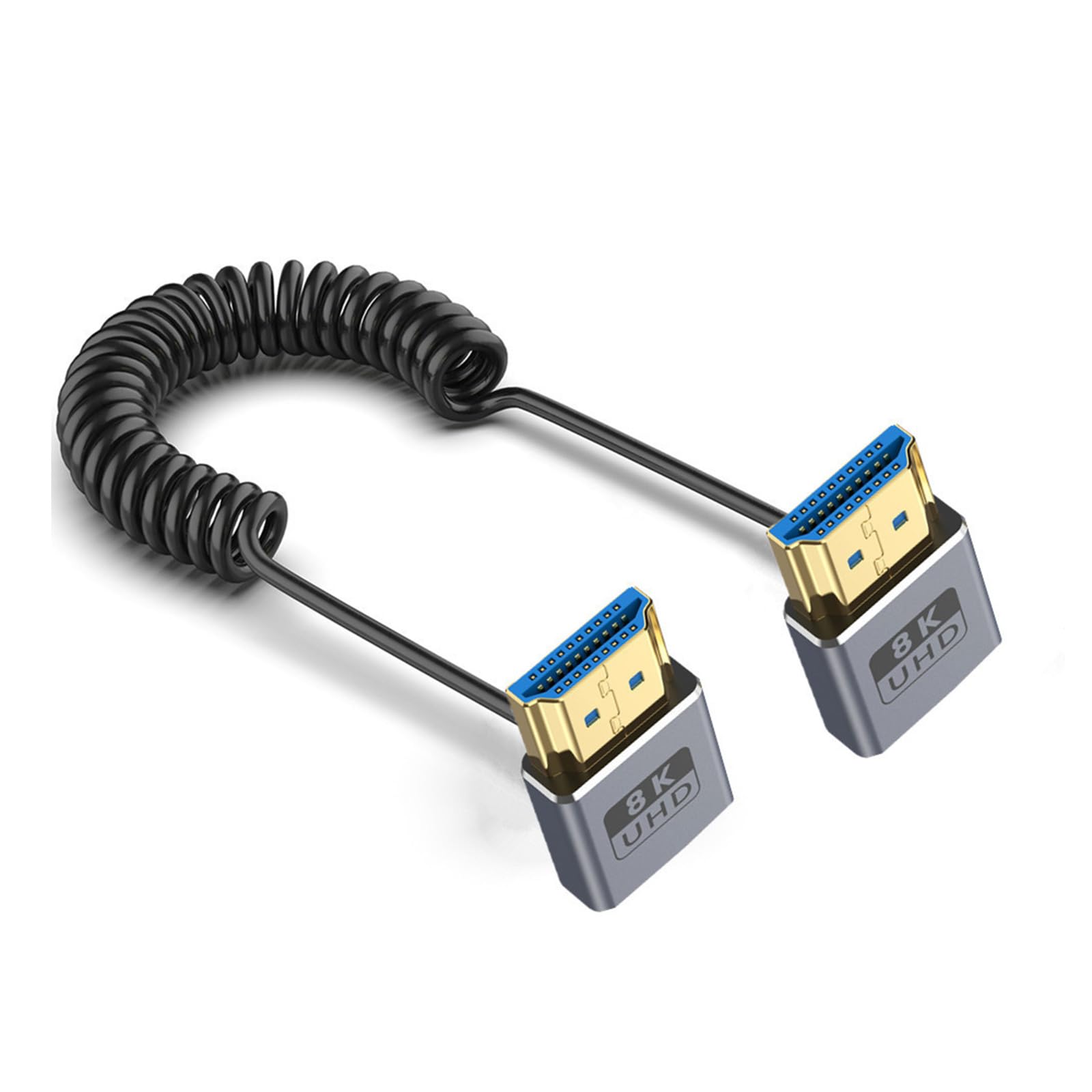 Cable HDMI 8K 60Hz de alta fidelidad con conector angular para proyector 8