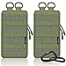 FUNANASUN 2 Pack Molle Pouches Tactical Compact Water Resistant EDC Pouch (Olive Green)
