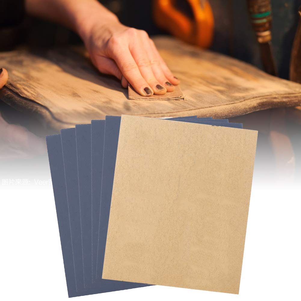 Carta vetrata abrasiva premium da 100 pezzi P1500 GRIT Dissipazione rapida Decisione della carta vetrata in carburo di silicio doppio uso
