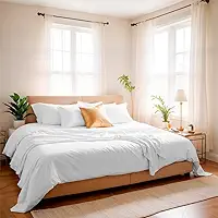 Jogo De Cama Lençol 600 Fios De Bambu 3 Pçs Casal King Quenn Solteiro (2 PCS) (BRANCO, CASAL)