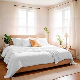 Jogo De Cama Lençol 600 Fios De Bambu 3 Pçs Casal King Quenn Solteiro (2 PCS) (BRANCO, CASAL)