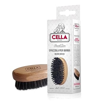 Cella Milano Beard & Mustache Brush with Boar and Nylon Bristles