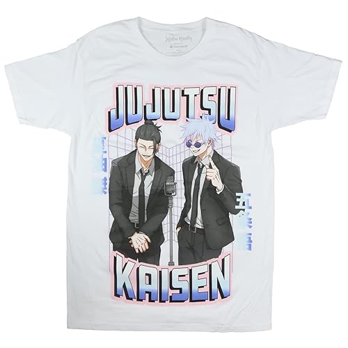 Jujutsu Kaisen T-Shirt Men's Gojo and Geto Duo Character Design