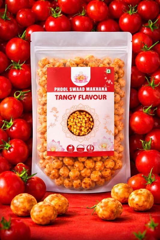 Image of PHOOL SWAAD Tangy Sweet & Spicy Glazed Makhana Zingy Flavour Snack 110GM