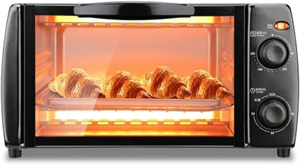 Compact Toaster Oven with Heating Crumb Tray and 750 Watts of Cooking Power – Countertop Toaster Oven