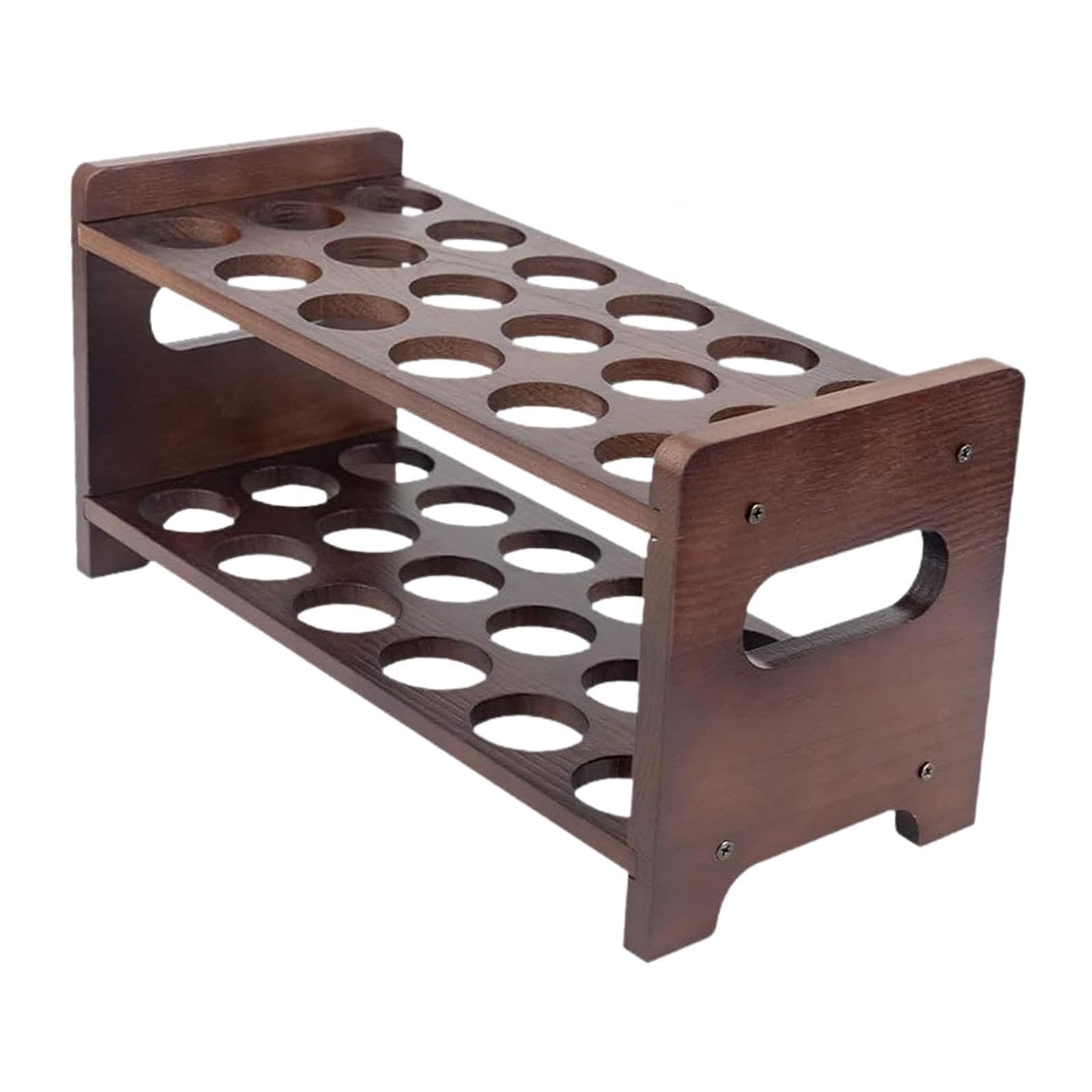 Porte-œufs en bois étagère de rangement cuisine 2 niveaux plateau de stockage