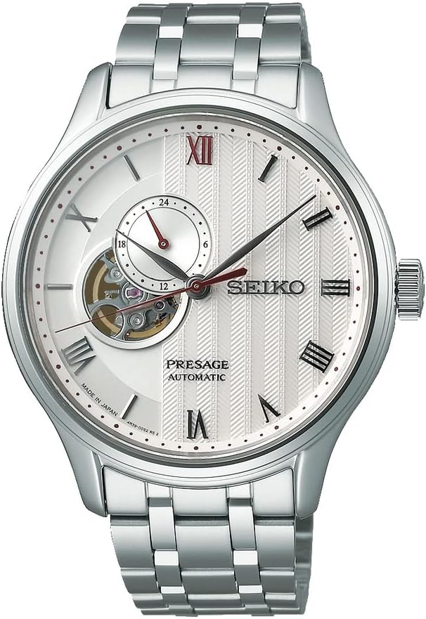 PRESAGE Seiko SARY203 Basic Line: Japanese Garden Men's Watch, Silver, Silver