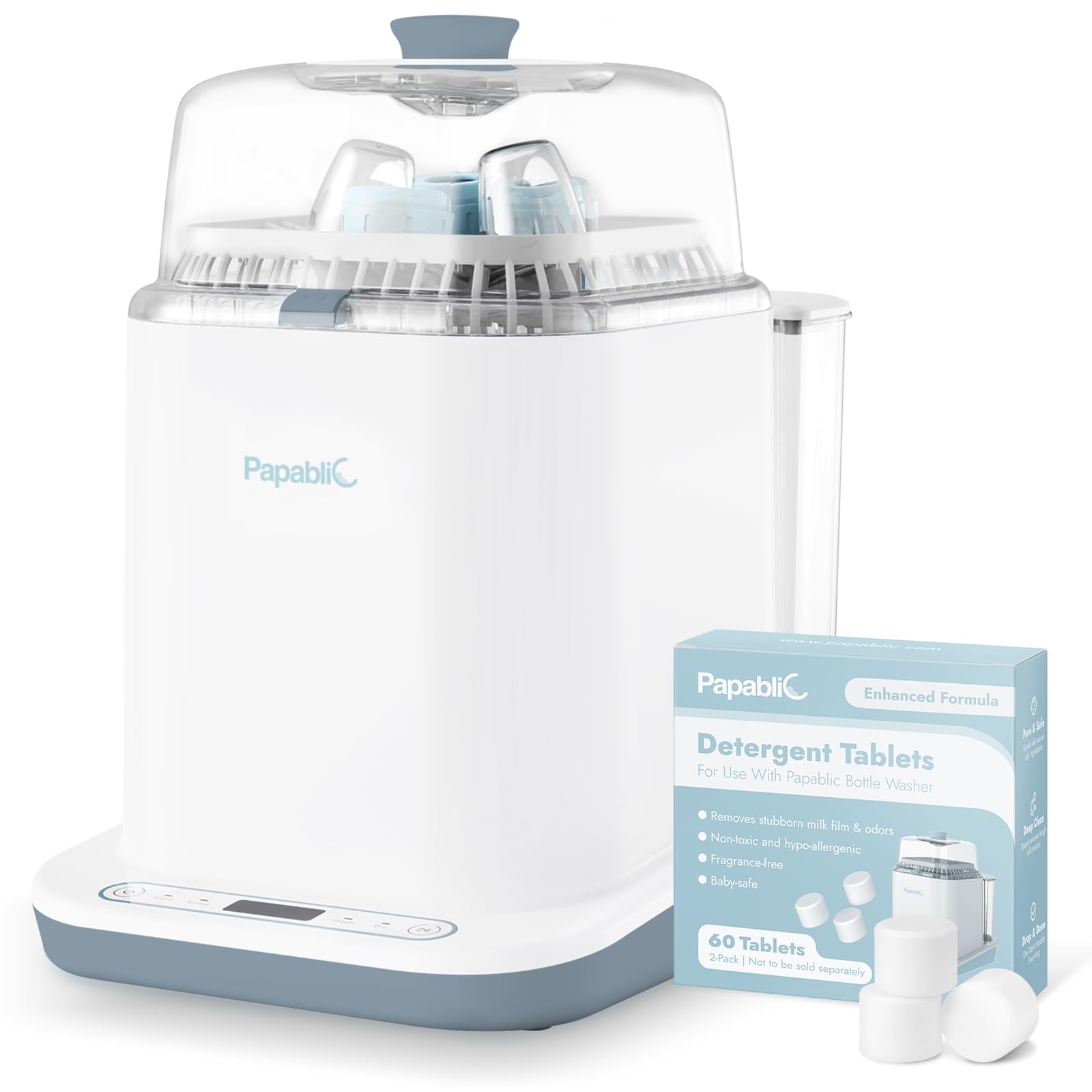 Amazon.co.jp: Papablic ボトルウォッシャープロ、哺乳瓶洗浄機&滅菌