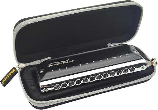 Harmonica Forerunner 2.0،12 Hole 48 Tone Mouth Organ Harmonica بدون صمام ، مشط ABS شفاف ، للاعب ، مبتدئ ، Adults Forerunner 2.0 1248