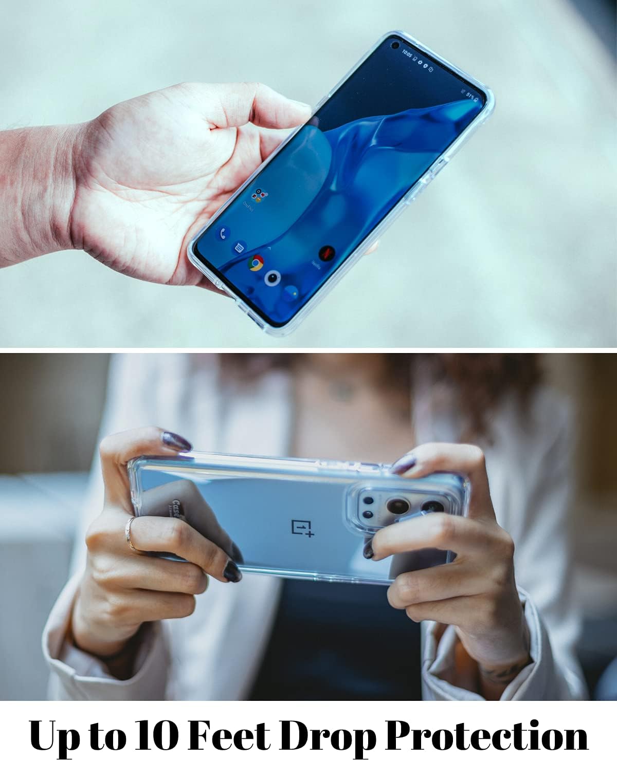 ArmadilloTek CaseBorne S Compatible with OnePlus 9 Pro Hybrid Clear Case (2021 Release) - Clear