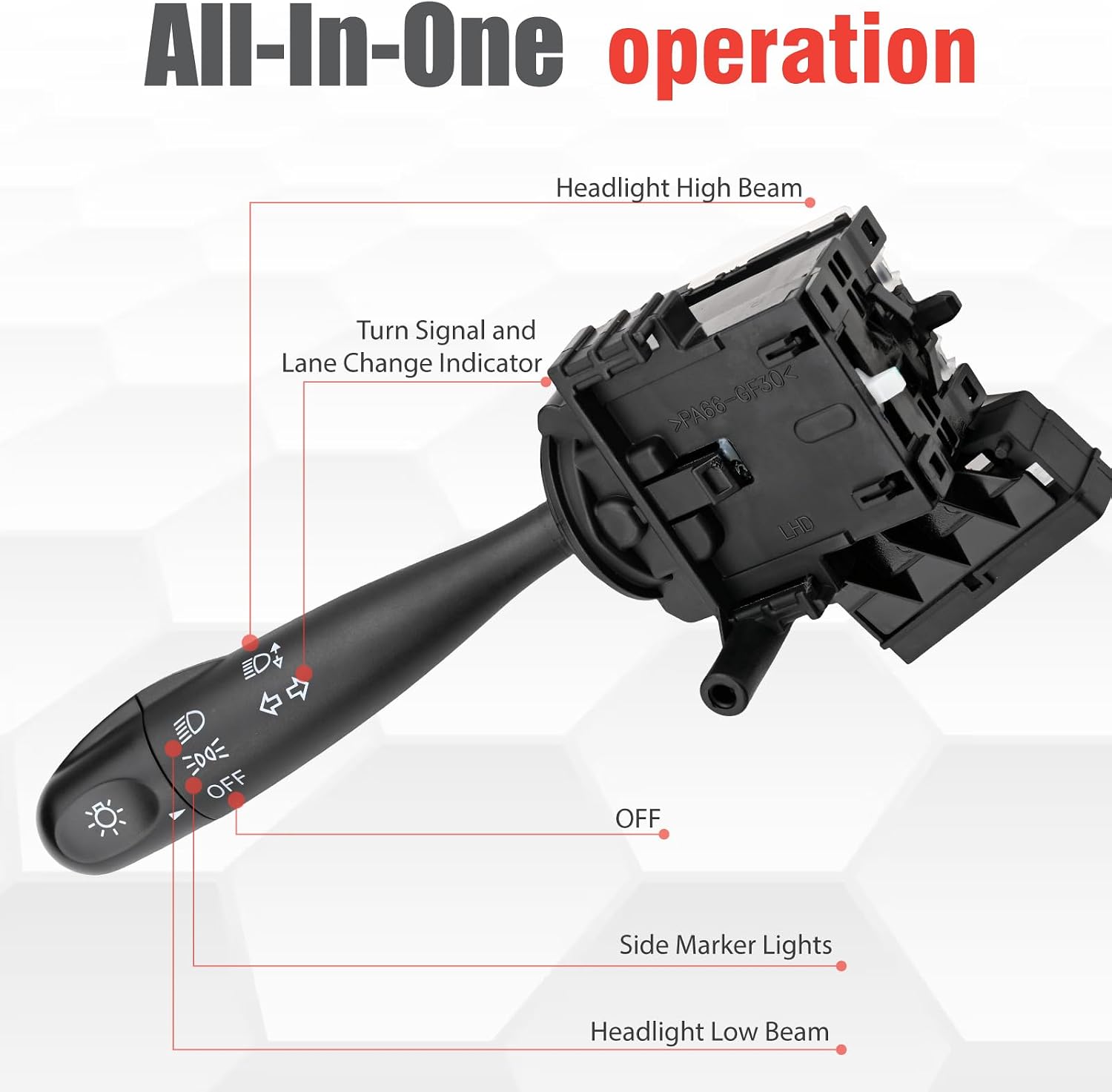 934101G000 Turn Signal Switch Compatible with Rio Accent 2006 2007 2008 2009 2010 Rio5 2006 2007 2008 2009 2010 2011