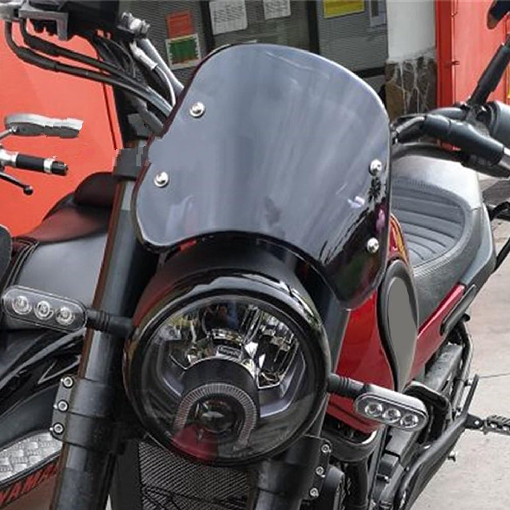 Parabrezza Antivento Per Moto Benelli Leoncino 500 - Deflettore In Lega E PC, Montaggio Semplice - Foto 3