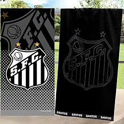 Kit 2 Toalhas Santos FC Banho Praia e Piscina Oficial Clubes do Brasil Licenciado Buettner