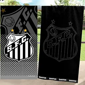 Kit 2 Toalhas Santos FC Banho Praia e Piscina Oficial Clubes do Brasil Licenciado Buettner
