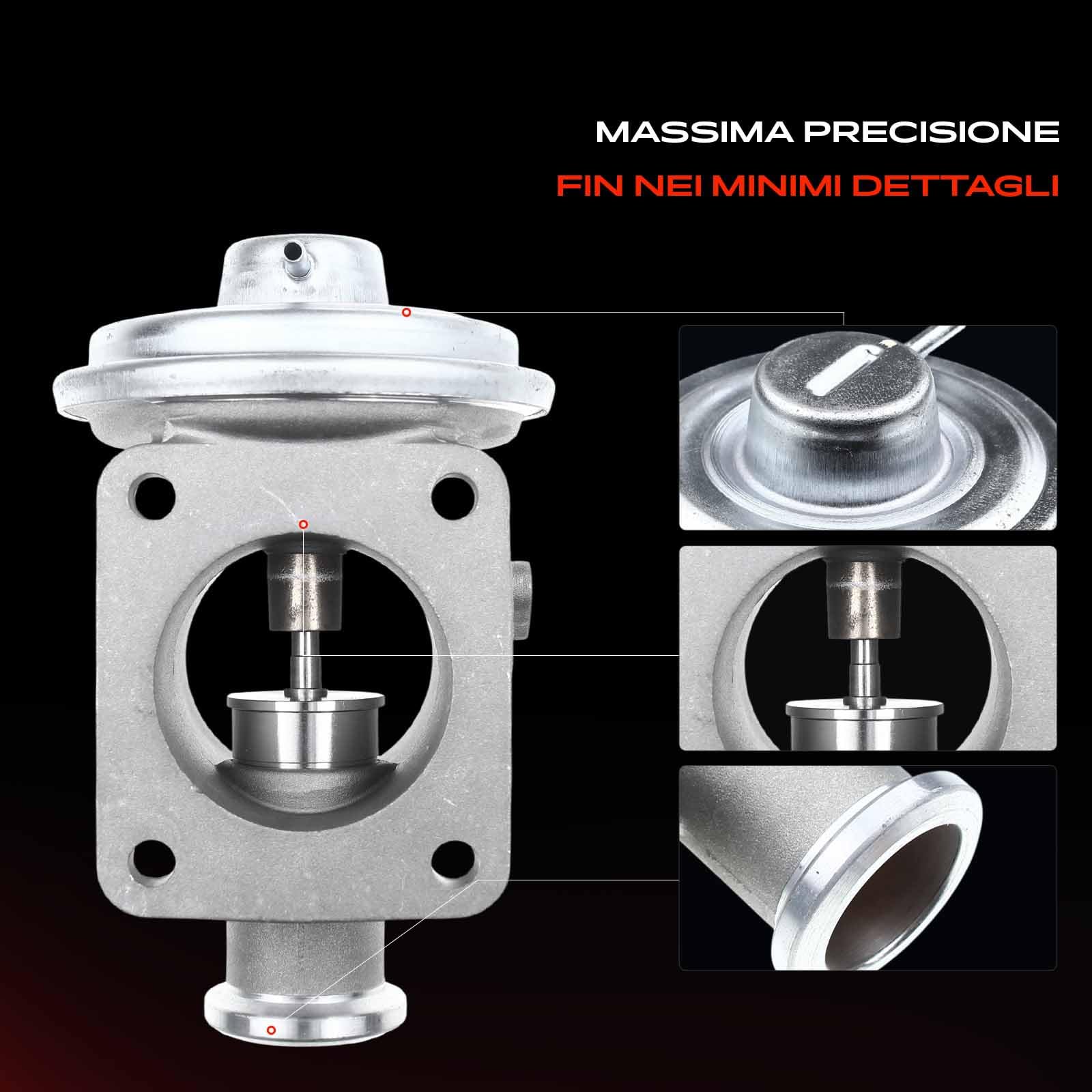 Frankberg Valvola EGR (valvola di ricircolo dei gas di scarico) | 11717804378, Compatibile con: Serie 3 E46, X5 E53, Serie 3 Cabrio E46, Serie 7 E65 E66 E67, Serie 3 Coupé E46, Serie 5 E39