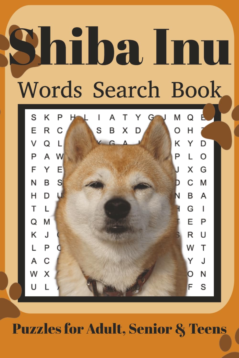 Shiba Inu Word Search Book: Fun Word Search Puzzles for Shiba Inu Lovers | Relaxing Brain Games for Adults & Seniors | 6x9 Inches | 110 Pages | 50+ Puzzles | Solutions Included