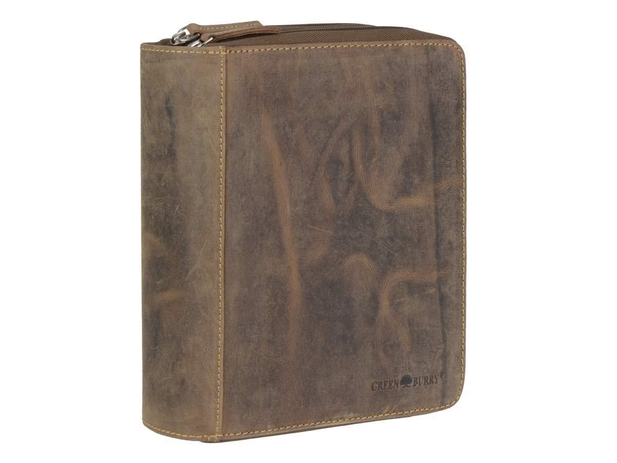 Greenburry Terminkalender A5 Leder braun Vintage DUO 2 Fächer