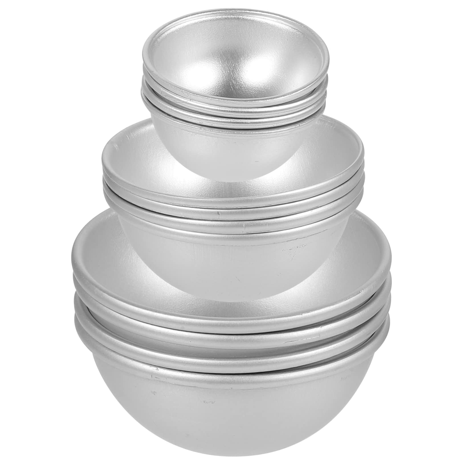 Moule Demi-sphère de Bricolage DIY en Alliage D’aluminium 12 Pièces