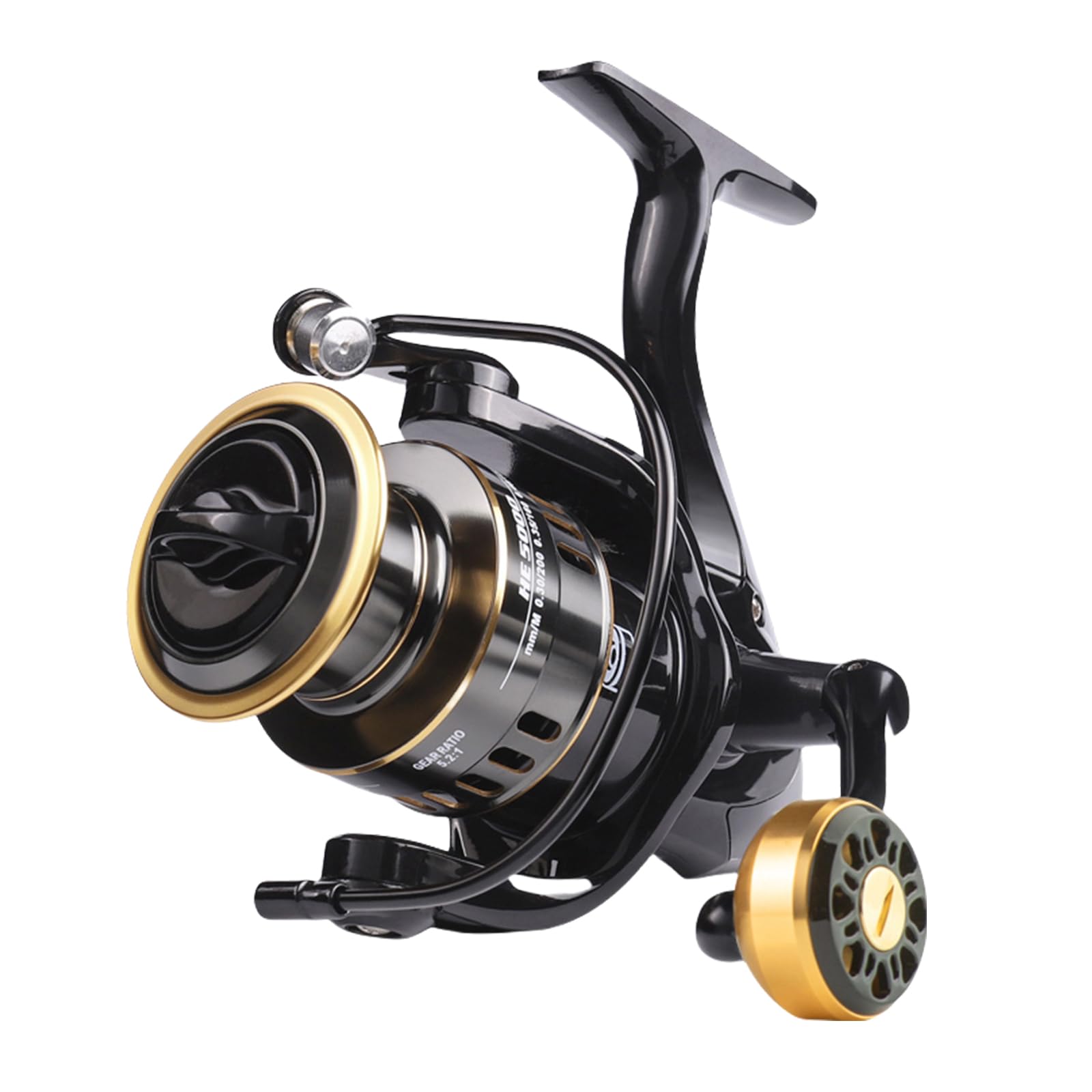 Mulinello 22LBs Drag HE1000-7000 - Mulinello professionale per pesca alla carpa, rapporto di trasmissione 5, 2:1, pesca Sea Tackle