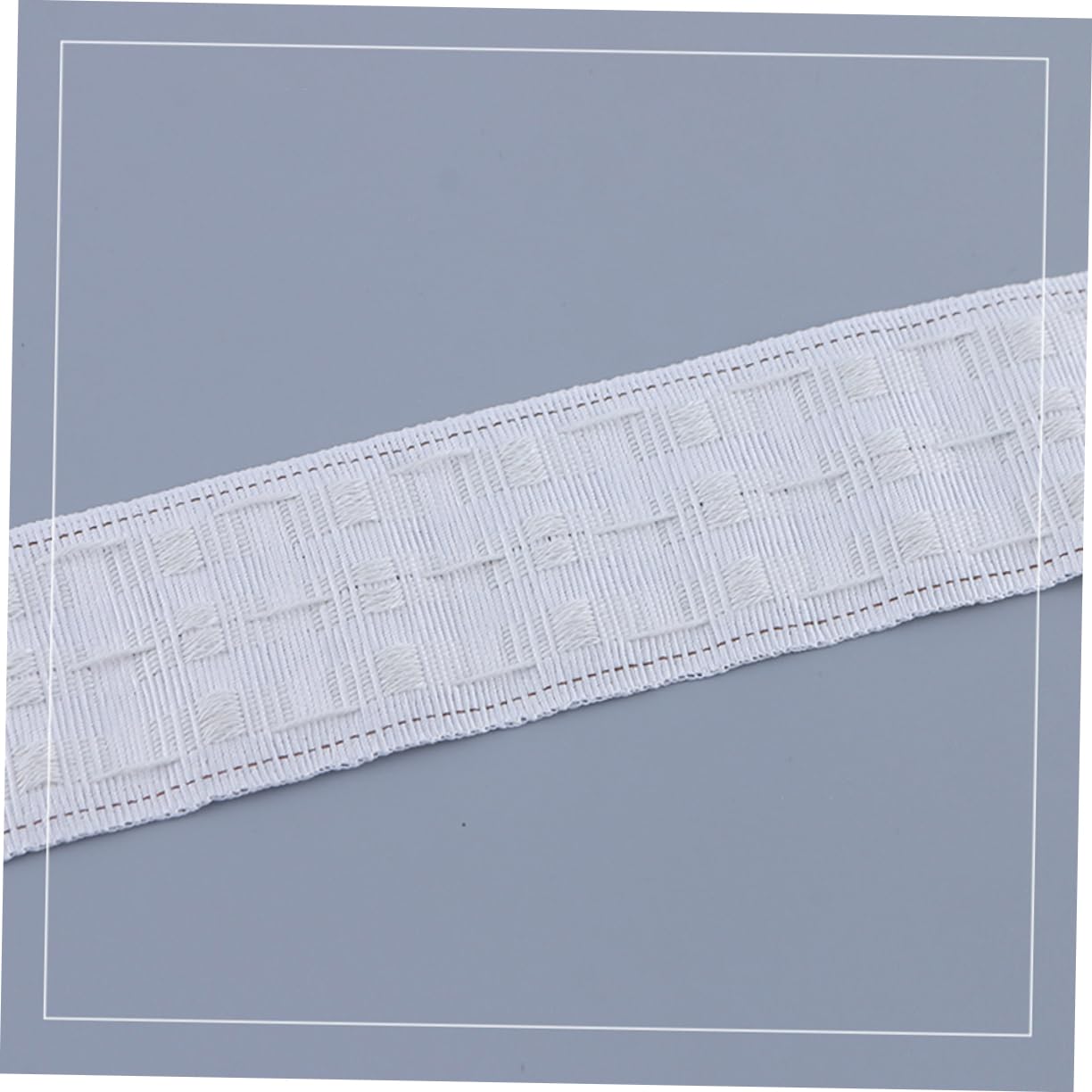 Gardinenband 50m aus Polyester Baumwolle, Weiß, für Faltenzüge