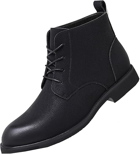 DADAWEN Botas de vestir clásicas de gamuza para hombre con cordones Oxfords Chukka para hombre