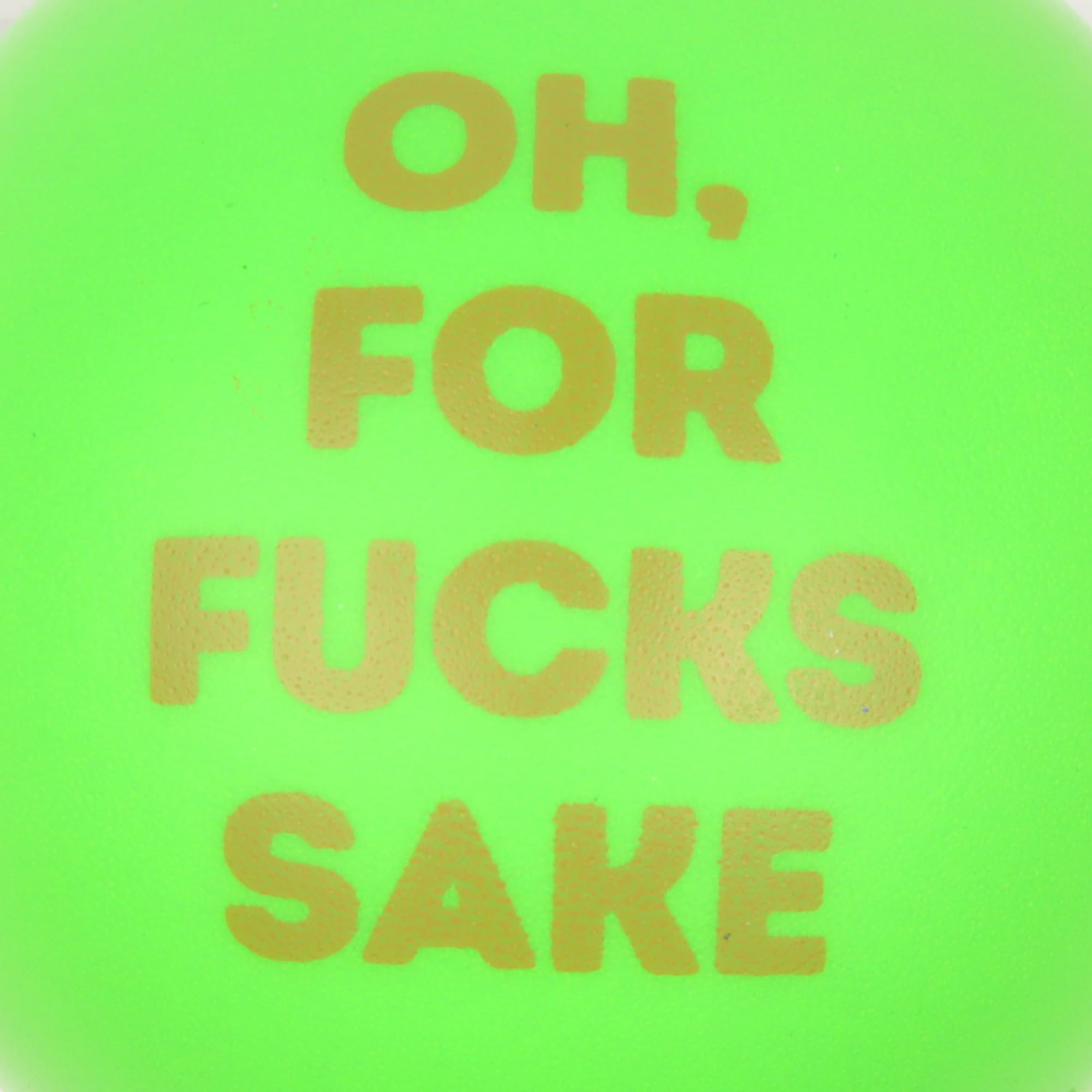 Needzo Funny Adult Stress Ball, Swear Cuss Word Grip Strengthener, Oh, For F*cks Sake, Novelty Gift for Corworkers, 2.48 Inches (Pack of 3)