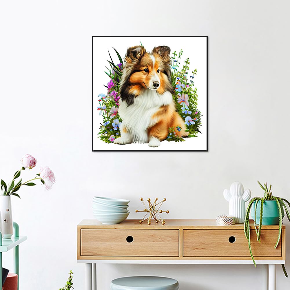 5D Daisy Flower Diamond Painting Kit For Adults – 12x12 Inch Full Drill DIY Art For Home Decor