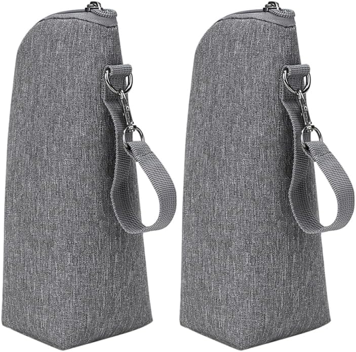 BESPORTBLE Milk Bottle Warmer Insulated Bag, 2Pcs Portable Baby Bottle Tote Insulated Breastmilk Cooler Warmer Bag for Nursing Mom Daycare Travel